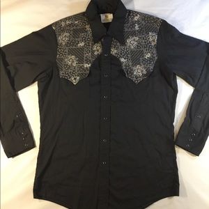 Vtg 70’s Dickson Jenkins Western Shirt Pearl Snaps